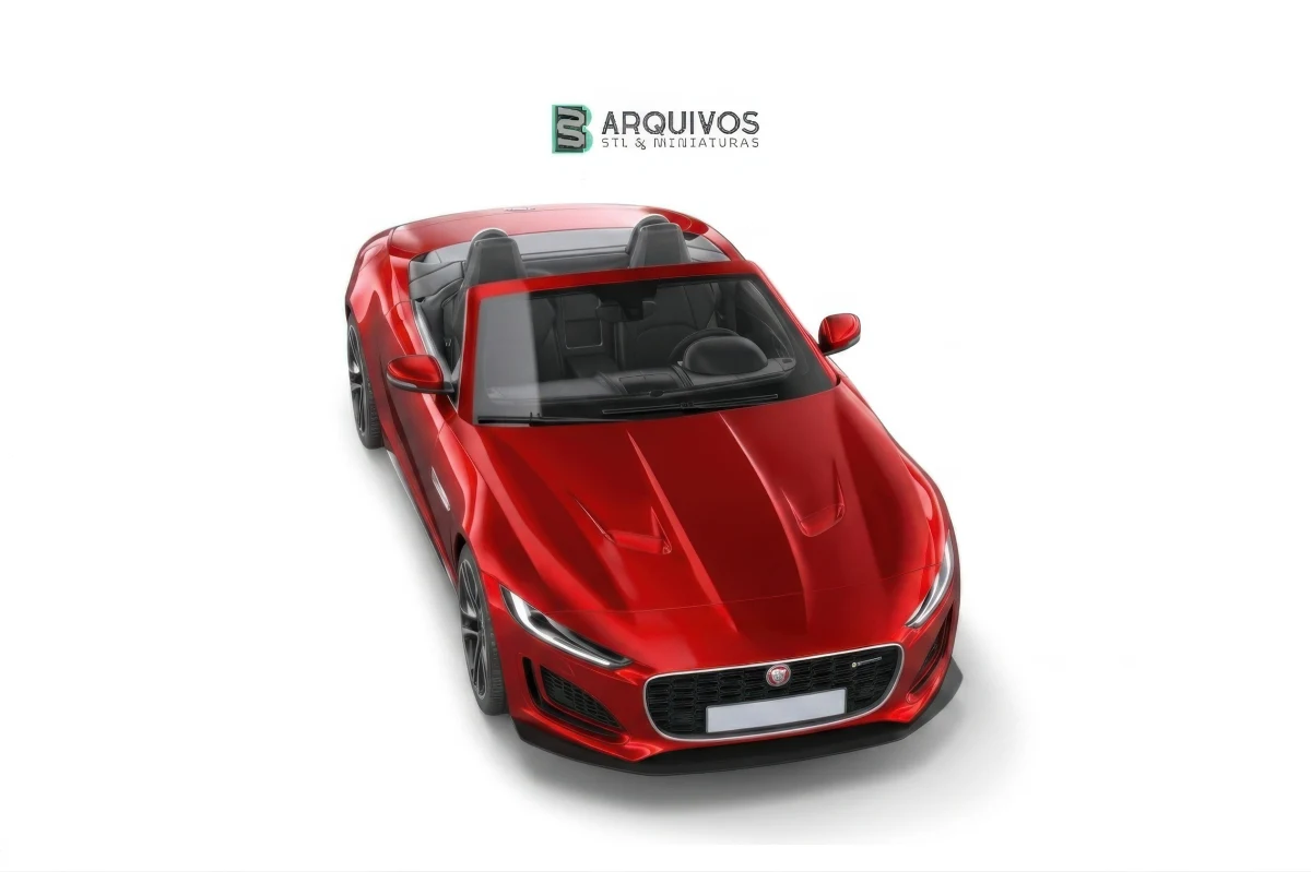 Modelo 3D STL - Jaguar F-Type R Dynamic Convertible 2021 — foto 2